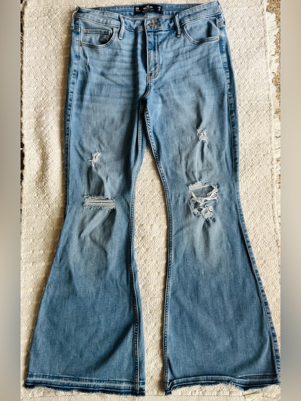 Hollister High-Rise Vintage Flare Jeans Light blue Sz 15R